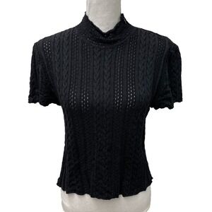 St John Collection Sweater Jumper Womens Medium Black Knit Classic Old Money USA